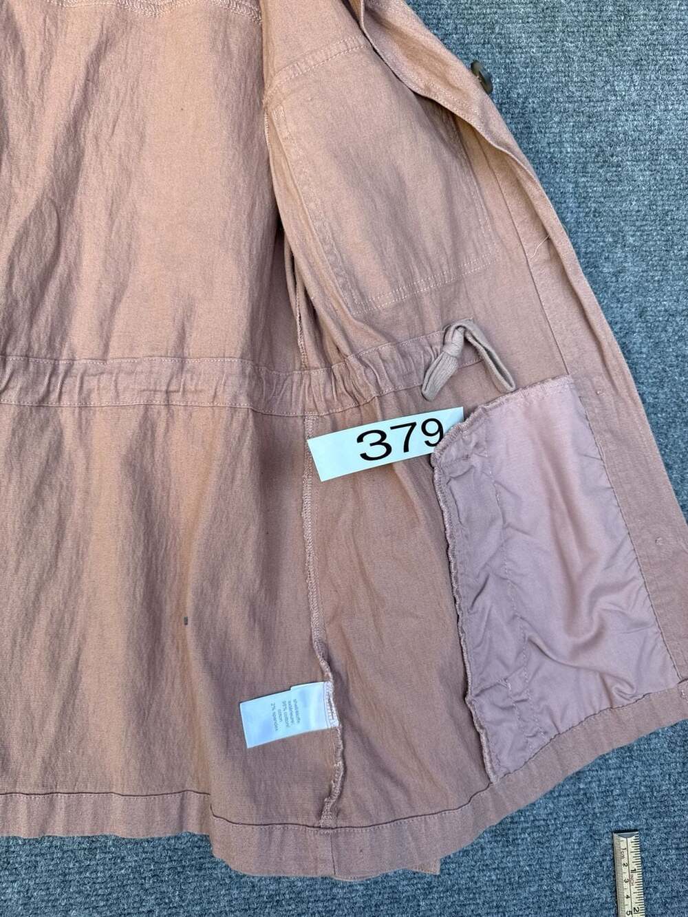 Maurices Mauve Pink Utility Safari Jacket Cinched Waist Medium - Picture 5 of 5